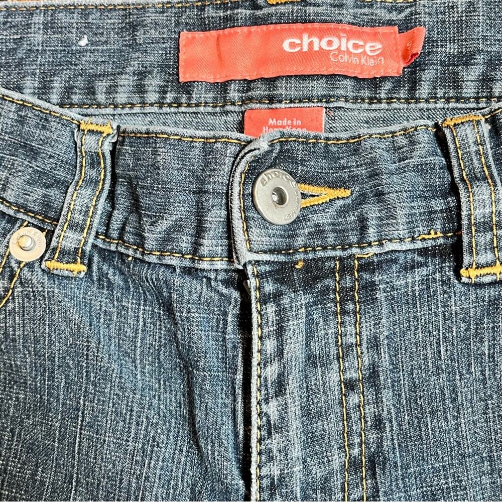 Y2K Calvin Klein Flare Jeans Vintage Low Rise 2000s Women’s Size 5 - Picture 3 of 8